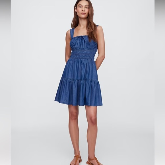 GAP Dresses & Skirts - Gap Blue Denim Dress size large